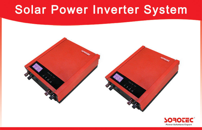 Micro Solar Power Inverters Single Phase / Grid Tie Power Inverter 1~ 2KVA , Red Color